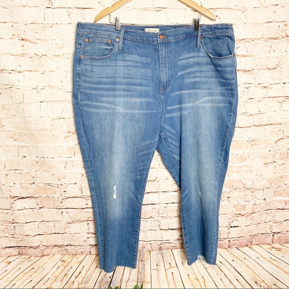 Madewell High Waist Crop Slim Boy Jean - Picture 2 of 7